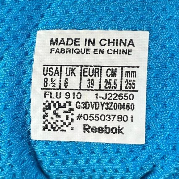 Reebok Runtone White Blue Running Shoe Athletic Sneaker Womens 8.5 - Picture 8 of 8